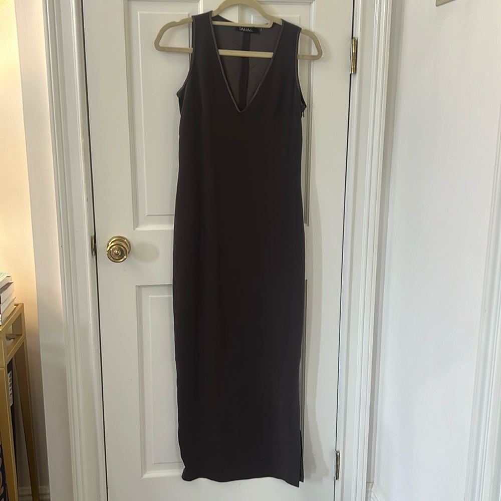 Tahari Slip Dress with Side Slit